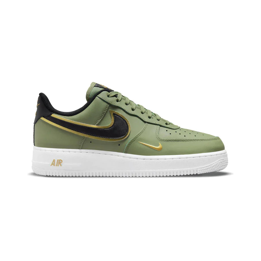 Air Force 1 Double Swoosh Olive Gold Black