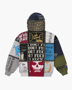 Supreme Number (N)ine Patchwork Zip Up Hoodie Multicolor