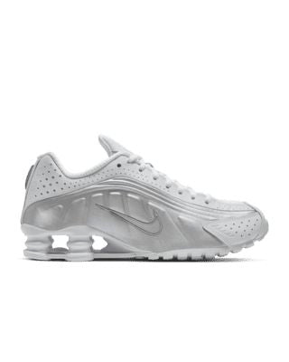 Nike Shox R4 White Metallic Silver