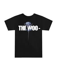 pop smoke x Vlone the woo t-shirt black