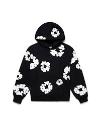 Denim Tears the cotton wreath hoodie black