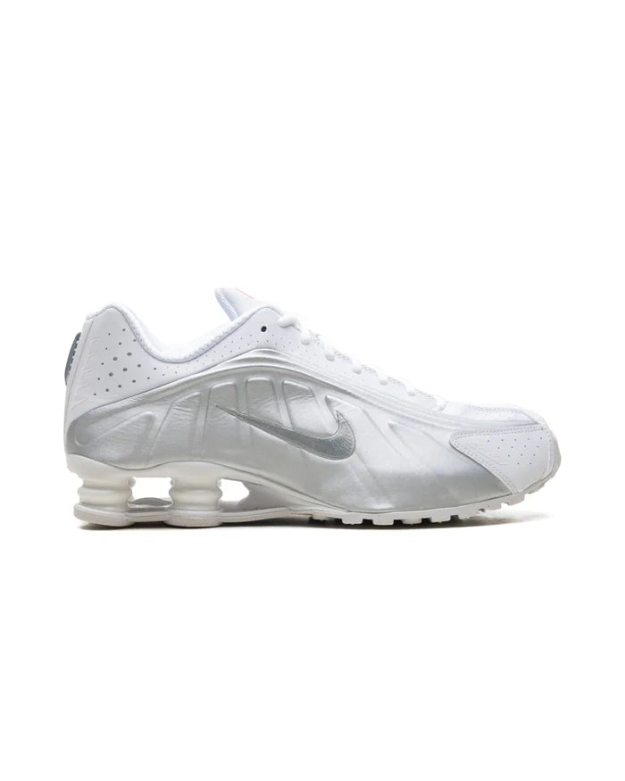 Nike Shox R4 White Metallic Silver