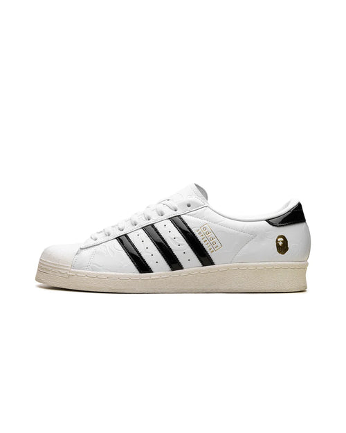 Adidas Superstar Vintage Bape White Black