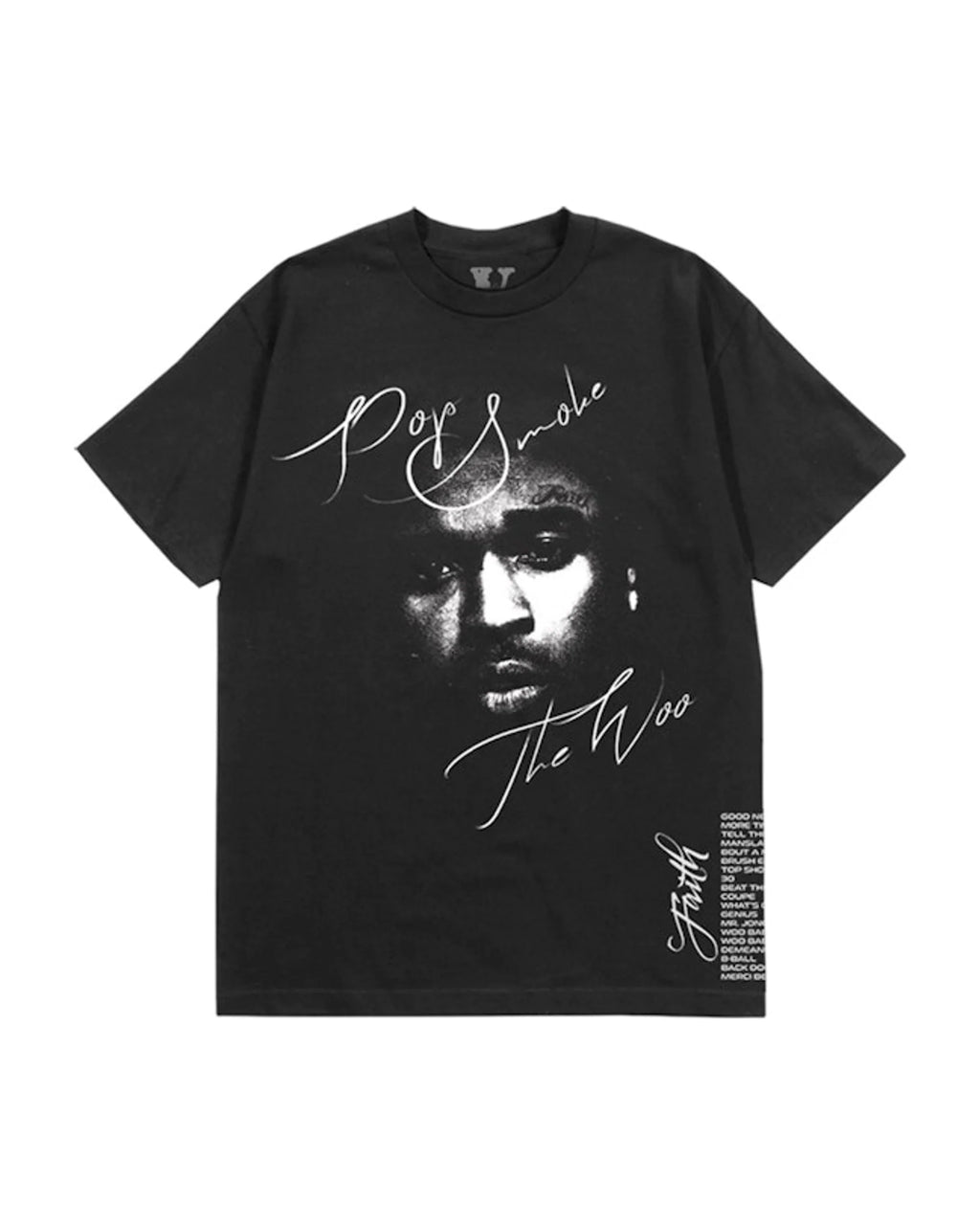 pop smoke x Vlone faith t-shirt black