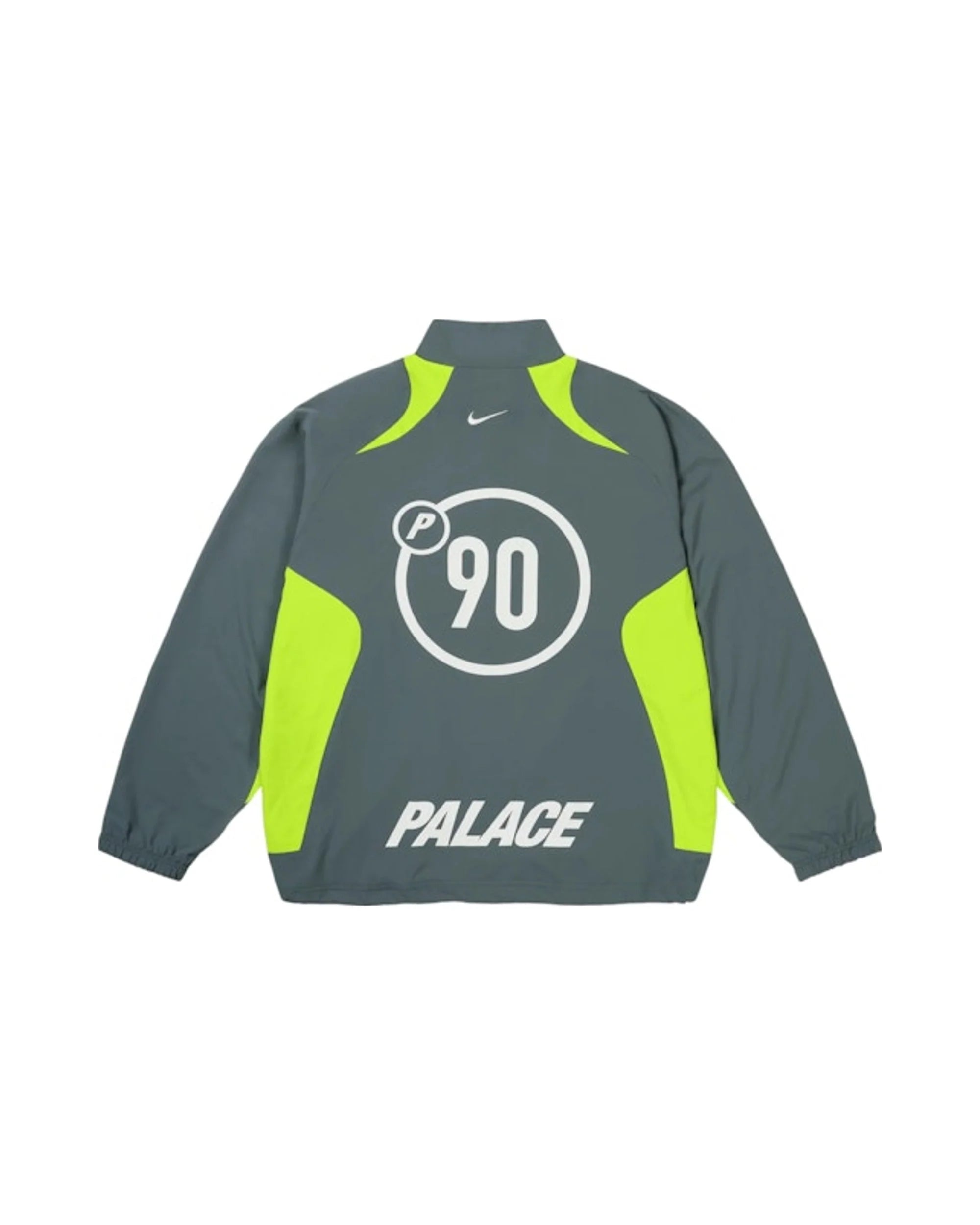 Palace x nike total p90 track jacket grey