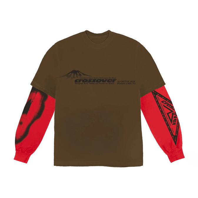 Travis Scott Cactus Jack Crossover Longsleeve Tee Brown