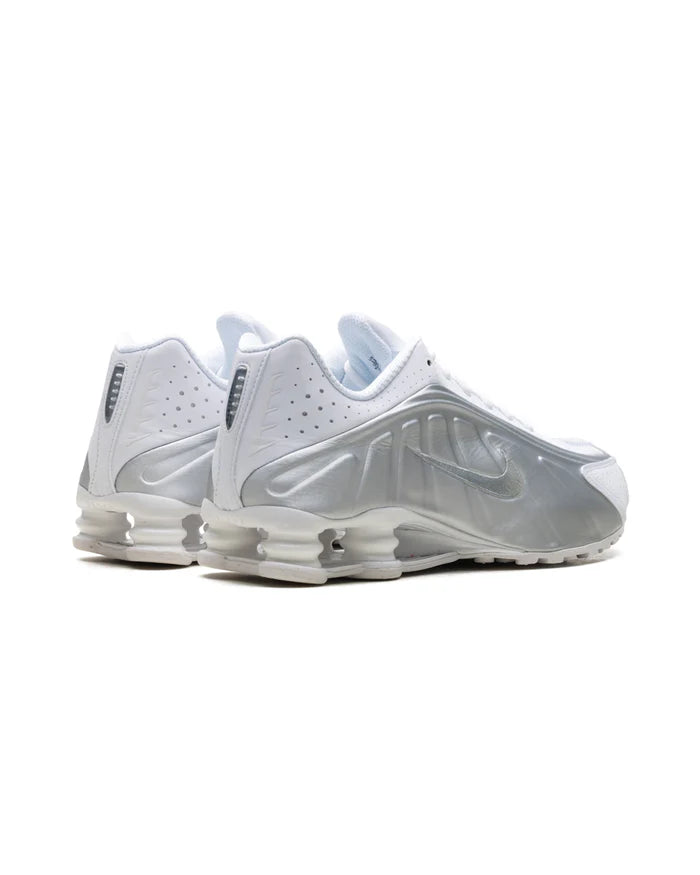 Nike Shox R4 White Metallic Silver