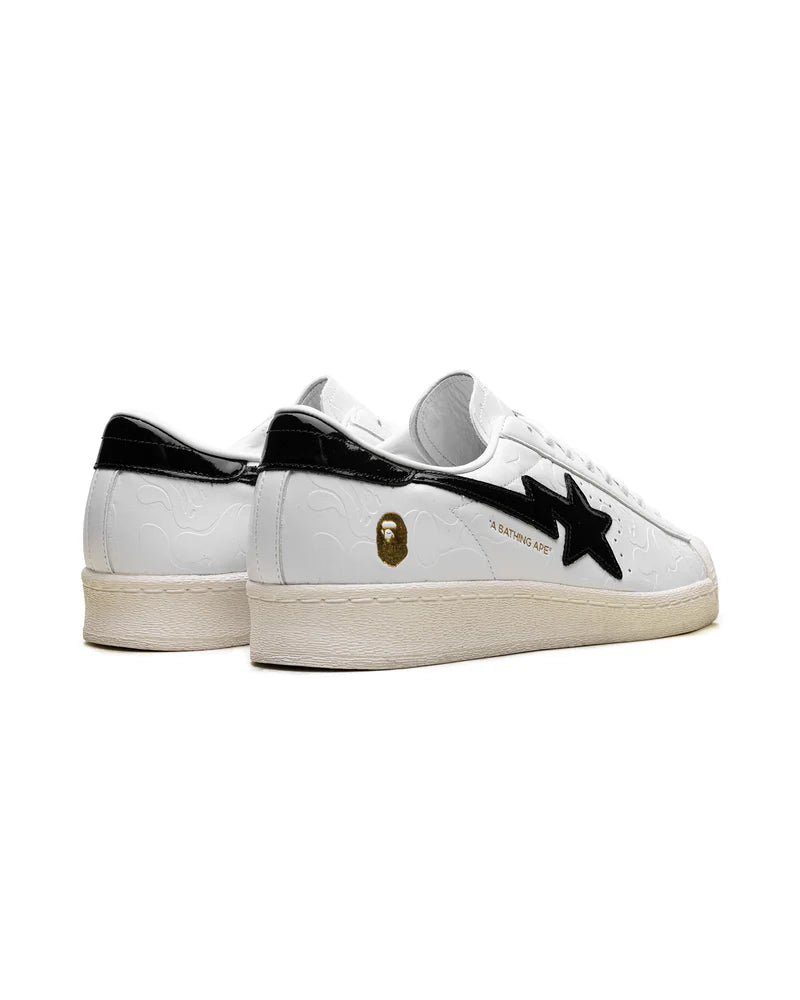 Adidas Superstar Vintage Bape White Black