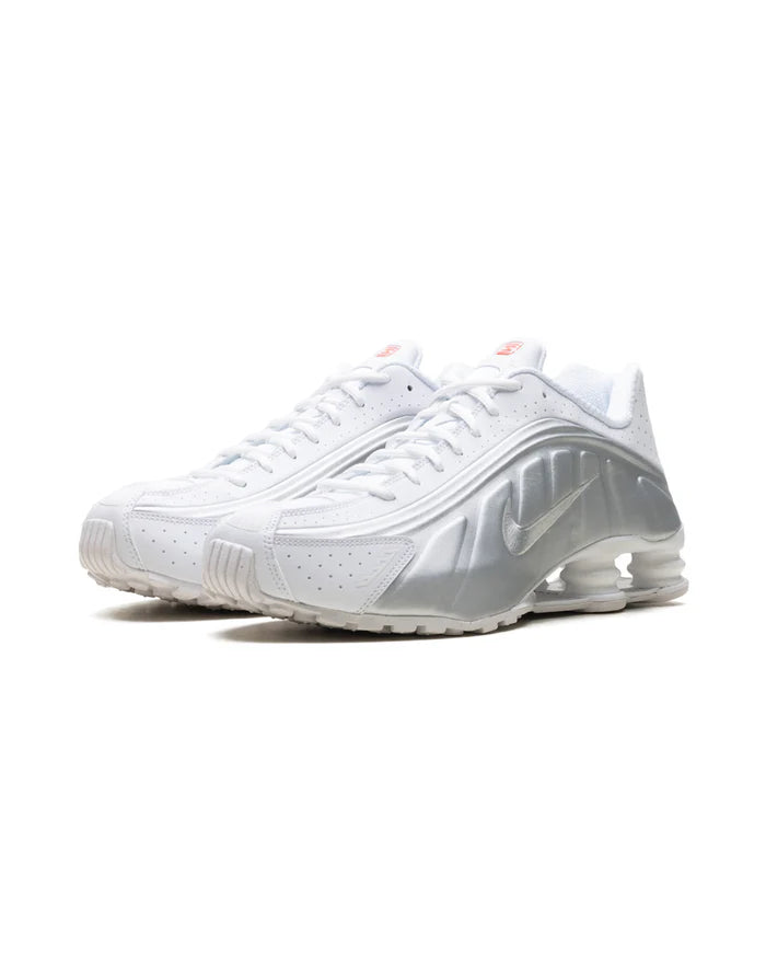 Nike Shox R4 White Metallic Silver
