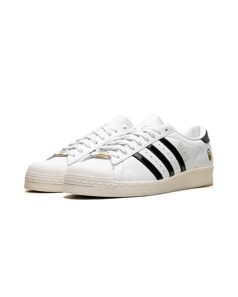 Adidas Superstar Vintage Bape White Black